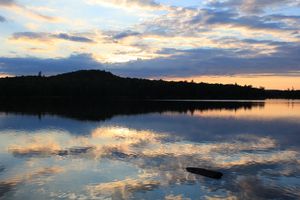 Sunset on Rock Pond