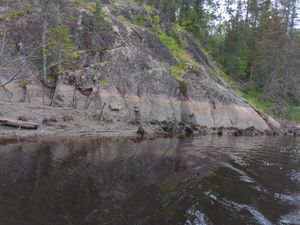 Moose River high water marks from 2022 spring flooding