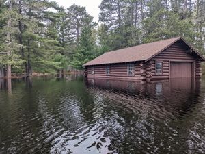 Flooded Boathouse Closeup