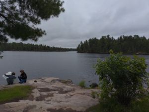 Campsite #1840, view offshore, to the south