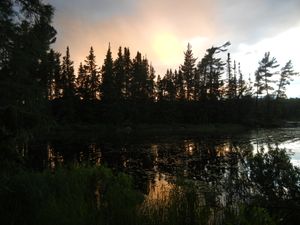 Calm Rainy Sunset
