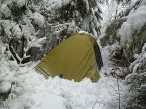 Tent in the Snow