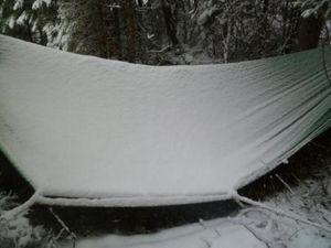 Campsite in the Snow