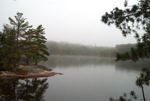 Con Island North Campsite fog
