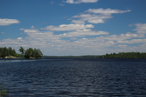 View all the way up Jackfish Bay