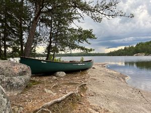 Canoe on Rock Peninsula