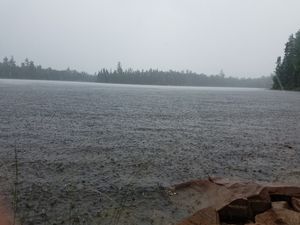 Waiting out the storm on land