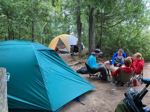 Relaxing in Campsite