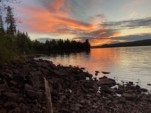 Sunset on Pine Lake.