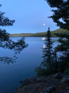 Clearwater Lake moonrise.