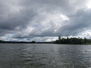 Cloudy day on Burnt Lake