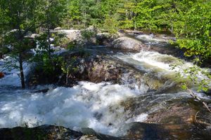 Fast water behind Beatty Portage