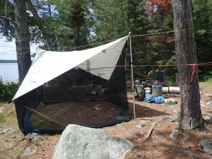 Space for tarp