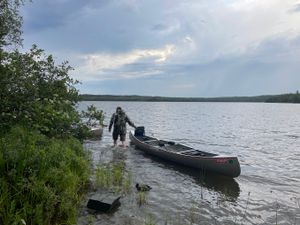 Canoe adrift