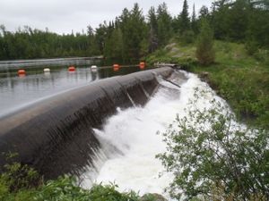 Dam between Sucker and Basswood