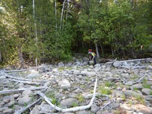 Entering McAlpine Lake from the East