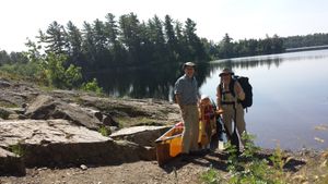 Our 5-year-old's first portage