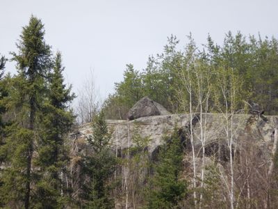 Lurking boulder