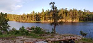 View from tent pad - no shade