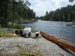 Lunch Break at Split Rock Falls