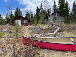 Portage landing on Onamakawash