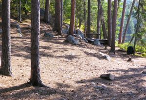 Looking toward firepit area