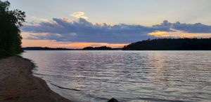 Sunset from the best beach in BWCA