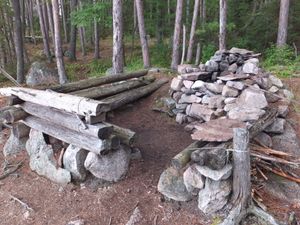 Kitchen, Robinson Lk island site