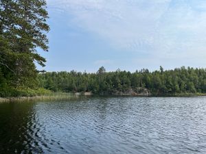 Distant View of Campsite Bluff Good Lake 2049