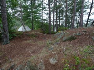 View of additional tent site