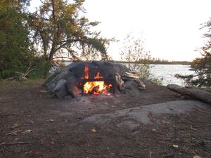 Fire Grate and View of Quadga