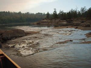 Gabbro rapids - entry