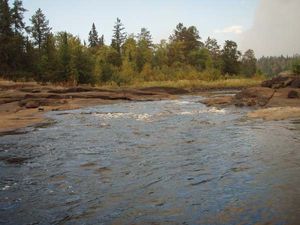 Gabbro rapids - exit