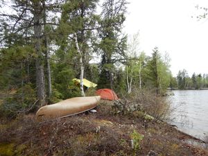 Camping in the rain