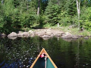 Little Indian Sioux R - end of entry portage