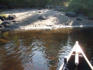 1st portage west of Quadga Lake - west end