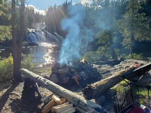 Kopka river campsite