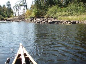 S Kawish north 15r portage - paddle through - north end