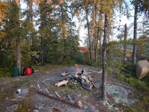 Camp below Brennan Falls