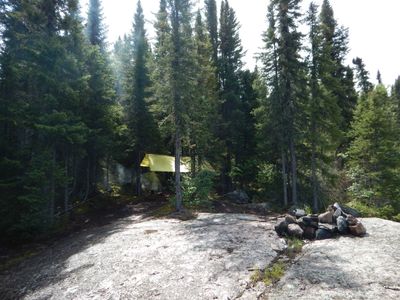 Camp at end of Caribou Bay