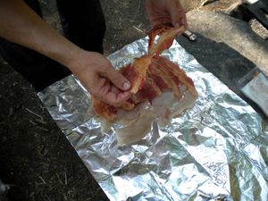 shore lunch prep