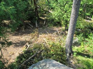 storm damage -campsite 118