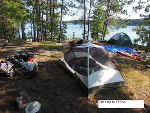 Sturgeon Campsite 645 from interior