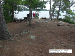 Sturgeon, Campsite EA looking out