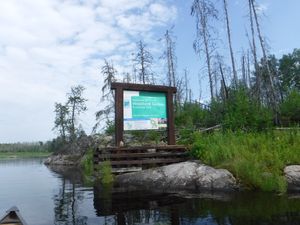 WCPP Sign at Obukowin Lake Entrance