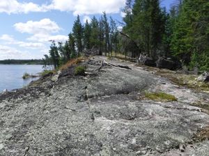 Joey Lake 5 star campsite looking southwest