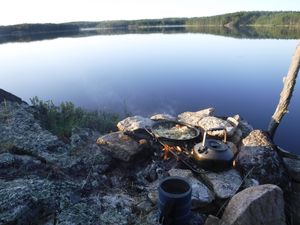 campfire breakfast looking southeast