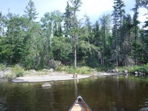 Nice 5 star campsite on Kilburn Lake looking north