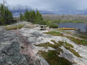 Jigsaw campite looking east