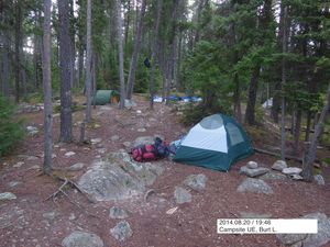 Burt, Campsite UE tent area